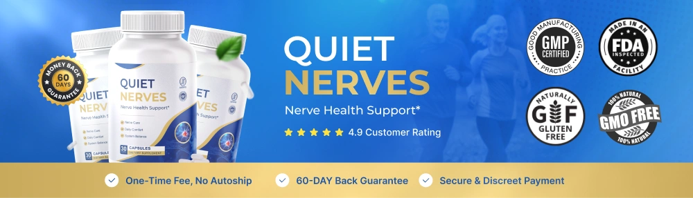 Quiet Nerves checkout banner